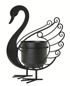 <span class=keywords><strong>Vase</strong></span> décoratif en fer forgé en forme de cygne, grande capacité, <span class=keywords><strong>pour</strong></span> la maison, le jardin, décoration extérieure, pot de fleurs, support <span class=keywords><strong>pour</strong></span> plantes en fer - Product Image 4