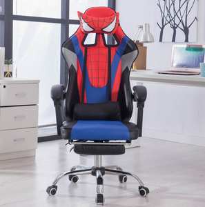 Chaise de <span class=keywords><strong>jeu</strong></span> WS 8044 Spider-Man, personnalisée, dossier haut, ergonomique, confortable, en cuir, avec fonction pivotante pour les joueurs - Product Image 1