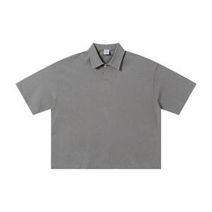 <span class=keywords><strong>Polo</strong></span> da Uomo in Cotone 100% di Alta Qualità con Ricamo Personalizzato, Lavaggio Acido, Logo Personalizzato, Stile Vintage per Golf - Product Image 5