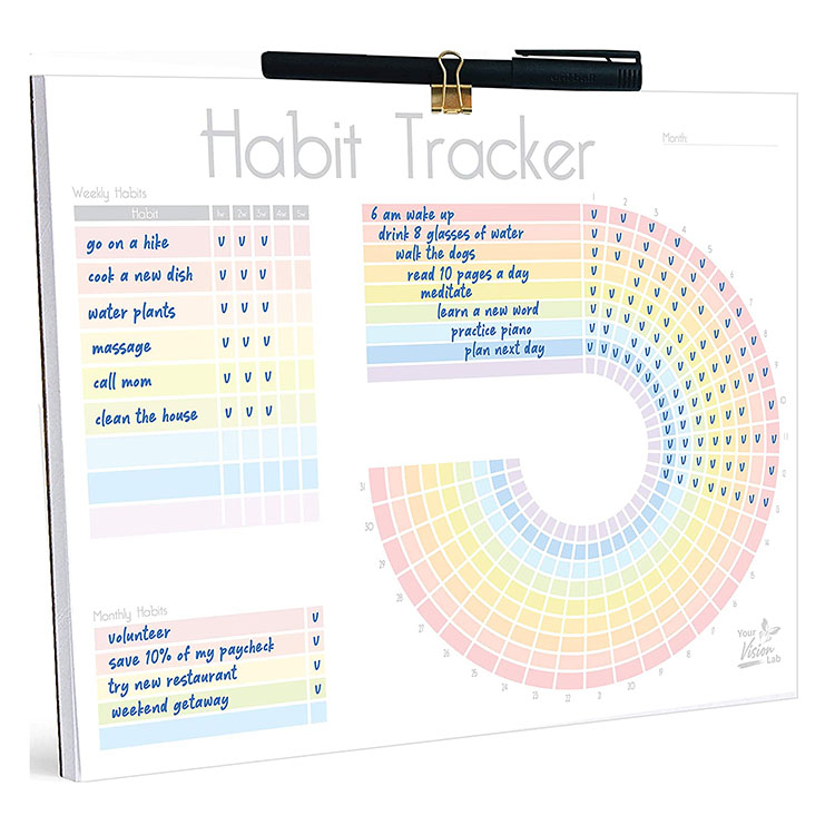 Weekly Planner Pad With Weekly Schedule Calendar Habit Tracker