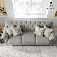 Set Sofa Ruang Tamu Rumah Furnitur Mewah Model Baru Desain Sederhana Modern Praktis Gaya Amerika