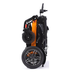 Silla de ruedas eléctrica de viaje plegable y ligera, silla de ruedas motorizada portátil para discapacitados con control remoto - Product Image 4