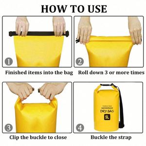 Custom Logo Waterproof <b>Bag</b> 2L/5L/10L/15L/<b>20L</b> Mountaineering Hiking to Keep the Gear Dry and Safe While Swimming <b>Bags</b> - Product Image 3