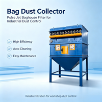 Système de filtration industriel à sacs Pulse Bag Dust Collector, filtre à sacs en PTFE pour poudre ultra-fine, usine chimique