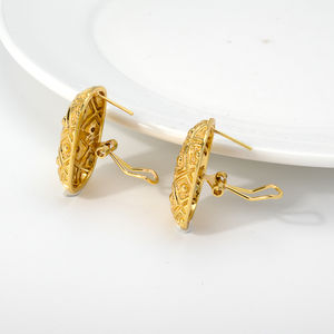 Parures de bijoux en laiton plaqué or 18 carats de luxe brésilien pour femmes - Mariage, fiançailles, anniversaire, tendance, nouvelle arrivée - Product Image 6