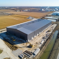 Edificio de Almacenamiento Prefabricado con Estructura de Acero Q355B |   Estándar ASTM para Talleres Industriales y Instalaciones de Almacenamiento Logístico