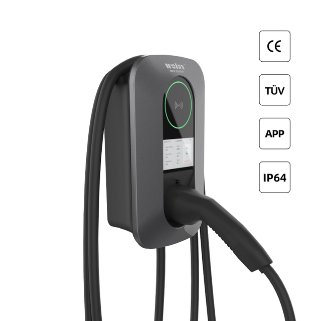 Rcbo Rhevchar Ev Charger 50 Amps Portable Ev Charger Ac 22Kw Ocpp With Wifi Type 2