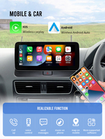 Lecteur multimédia portable pour voiture Android 13 de 10,25/12,3 pouces pour Audi Q5 2009-2020 avec CarPlay sans fil, GPS, OBD2, amplificateur RGB