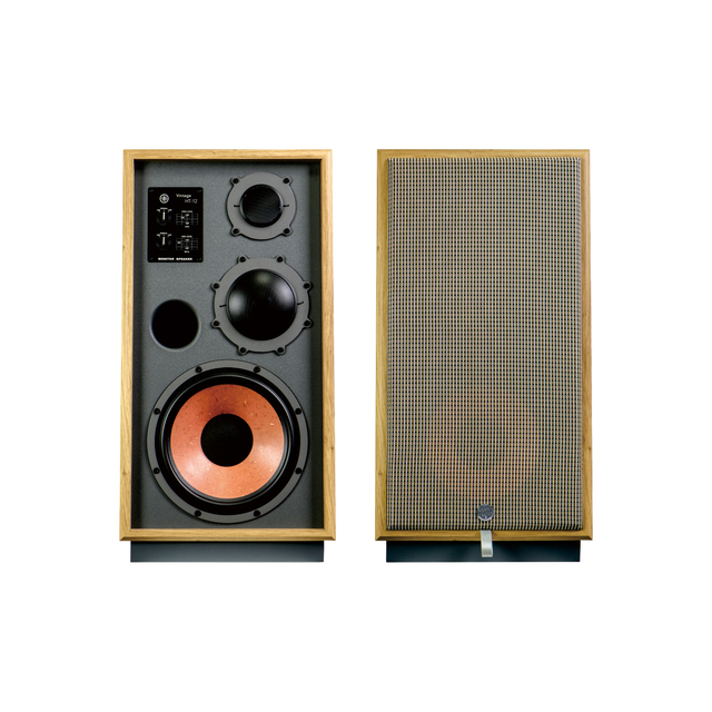CHORDIO HT-12 Floor Standing HIFI Speaker-3-Way Retro Home Theater Speaker 50-Core Midrange Wooden Cabinet 30Hz-20KHz Frequency