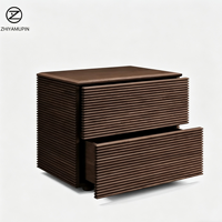 Table de chevet minimaliste nordique en noyer noir d'Amérique du Nord, armoire de chevet en bois massif, table d'appoint moderne pour chambre à coucher