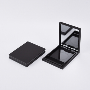 high end private label plastic square empty pressed powder blush container packaging