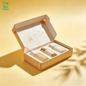 Boîte d'expédition élégante personnalisée <span class=keywords><strong>en</strong></span> carton ondulé pour cosmétiques, boîte postale pour kits de beauté et soins de la peau - Product Image 1