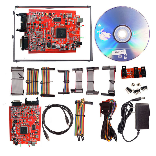 V7.020 4 LED Unlimited KESS 5.017 K-TAG 7.020 Car Truck Moto Online Kess V5.017 2.80 OBD2 Manager Tuning Kit ECU Programmer