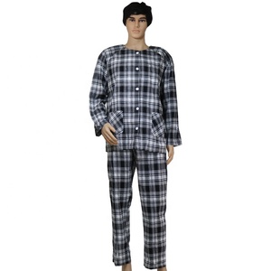Estilo de cremallera para hombres, fácil de poner y quitar, bata de paciente, bata de lactancia completamente abierta, <span class=keywords><strong>pijama</strong></span> para ancianos postrados en cama - Product Image 1