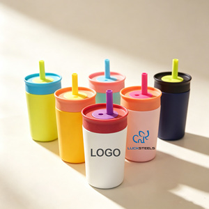 Vaso de Café con Succión de 360 ml con Logotipo Personalizado, Vaso Térmico de Doble Pared con Aislamiento al Vacío, Taza de Viaje Portátil de Acero Inoxidable 304 - Product Image 1