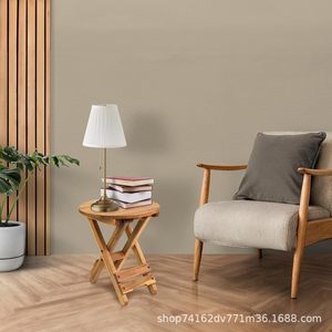 Solid Wood Folding <b>Stool</b> Round Portable Outdoor <b>Garden</b> Chair Adult Use S209 - Product Image 4