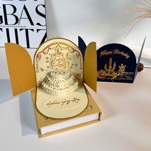 Ailes d'ange 3D avec lumière LED et musique, carte de vœux pour anniversaire ou fête, divers articles de fête et cadeaux de mariage. - Product Image 3