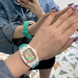 Nuevos Relojes Deportivos de Cerámica de Alta Calidad para Mujer, Estilo Mecánico, Color Verde, Gran Venta - Product Image 6