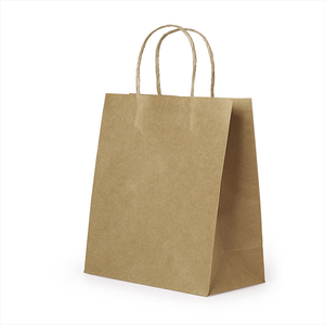 Sacs en papier en gros, sacs en papier kraft personnalisés imprimés, sacs de shopping recyclables, sacs cadeaux, sacs à emporter pour les aliments avec votre propre logo - Product Image 5