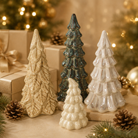 Moderner Keramik Mittelgroßer Stehender Fichten-Weihnachtsbaum Maßgefertigte Tischdekoration Umweltfreundlich Hochwertig Realistisch