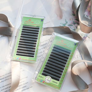 GLAMLASH Etiqueta privada personalizada Extensión de pestañas Ventilador prefabricado Pestañas de trébol 3D suaves naturales Extensiones de pestañas en forma de W - Product Image 4