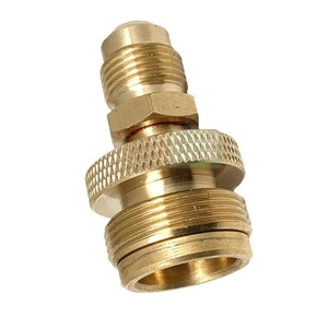 Adaptateur de raccordement mâle 3/8 à bouteille de gaz de 1 lb pour usage industriel, connecteur en laiton - Product Image 3