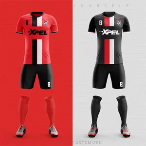 Personalizado Futebol Jersey Uniforme Futebol Define Sublimação Soccer Jersey personalizado Soccer Wear Uniforme