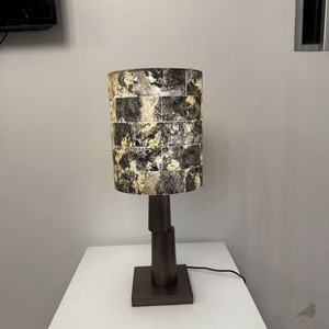 Lámpara de mesa de mármol Natural, fuente de luz Led E27, Control de interruptor, diseño moderno y sencillo para sala de estar, dormitorio, estudio - Product Image 4