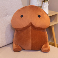 Peluche en forme de pénis 3D de 30 cm, jouet en peluche super doux, jouets câlins, décorations de canapé et de chambre à coucher, oreiller au design mignon, coussin décoratif