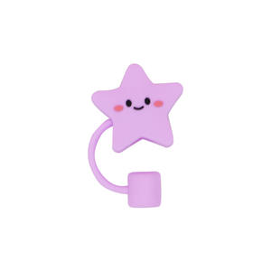 ใหม่ยางซิลิโคนนิ่ม10มม. หมวกฟางรูป<span class=keywords><strong>การ์ตูน</strong></span>พีวีซีกันฝุ่นฝาครอบป้องกันการดื่มนำมาใช้ใหม่ขายส่ง - Product Image 1