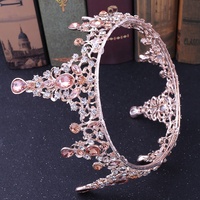 Couronnes de mariage en diamant et argent, couronne de spectacle nuptiale en strass pour les mariée, vente en gros, d'usine,