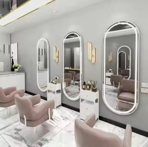 Muebles de Salón de Alta Calidad al por Mayor, Espejo de Aluminio para Peluquería, Espejo de Belleza para Salón de Belleza con Luces LED - Product Image 6