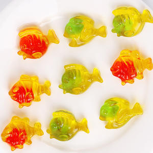 Fabricante Chino de Gomitas, Venta al por Mayor de Dulces con Sabor a Frutas Mixtas, Gomitas Halal de Pescado - Product Image 1