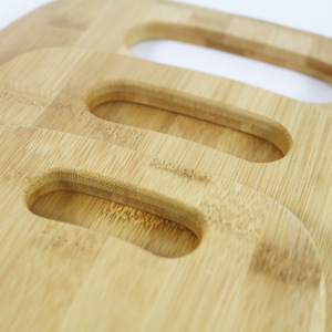 Juego de tablas de cortar de bambú 39.5X25X1.2CM 32X20X1.2CM 25X15X1.2CM con asa, rectangulares, para cocina - Product Image 4
