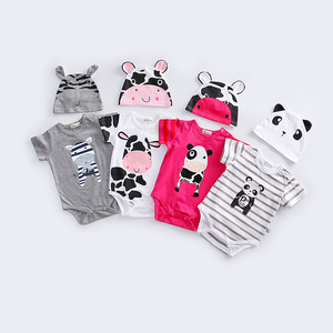 Nouvel Arrivage Vêtements pour Bébés et Enfants Motifs Animaux Hibou Panda Requin, Bonnets et Barboteuses en Bambou, Vente en Gros - Product Image 2