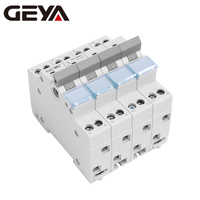 GEYA GYHO9-63 4P 63A Interrupteur de transfert manuel sur rail DIN avec interverrouillage, disjoncteur 1P 2P 3P 4P, commutateur de transfert MCB