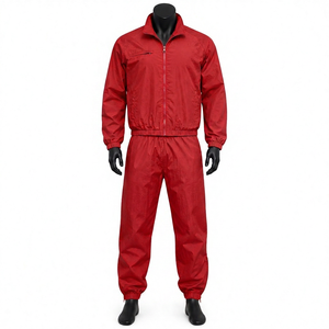Ensemble deux pièces décontracté pour homme, coupe-vent respirant imprimé et uni en polyester et nylon, à manches longues, pour adultes, survêtement de printemps - Product Image 5