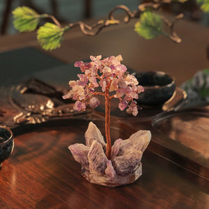 Wholesale Natural Amethyst Crystal <strong>Stone</strong> Tree <strong>Chakra</strong> Healing Gemstone Tree Wire Sculpture Tree Fengshu Decor - Product Image 4