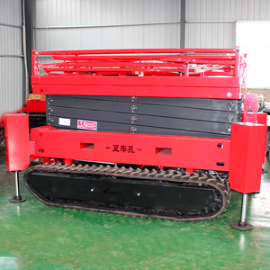 Gunting angkat pria Diesel Elektrik medan berat, gunting perayap berpenggerak dapat dilacak di jalur - Product Image 6