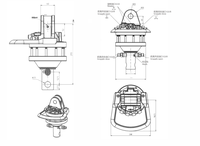 Moteur de rotateur hydraulique, boîte de vitesse spéciale, réducteur de vitesse