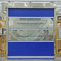 Porte rapide enroulable en PVC, isolation thermique, design tropical, pour usage en sous-sol, personnalisable, fournie par l'usine