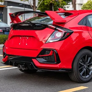 สปอยเลอร์หลังสำหรับรถแฮทช์แบค ปี 2016 2017 2018 2019 2020 รุ่นที่ 10 FK7 สไตล์ Type-R สำหรับตกแต่งหลังคาและฝากระโปรงท้าย - Product Image 6