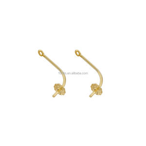 Componenti per Creazione di Gioielli in Oro 18K Au750, Accessori Rimovibili per Orecchini a Perno con Perla su Entrambi i Lati, Creazioni di Gioielli 1000S - Product Image 1