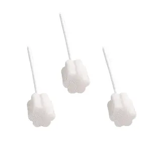 Manufacturer Disposable Medical Oral Care Sponge Swab Foam Toothbrush Cleaning Mouth Swabs For Baby