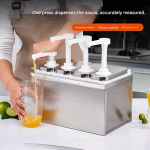 Distributeur de sauce de qualité alimentaire en acier inoxydable, pompe à sauce <span class=keywords><strong>pour</strong></span> sirop, ketchup et confiture, vinaigrette, outil de cuisine - Product Image 1