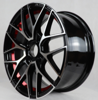 Jantes de voiture en alliage noir et rouge 15 pouces, 4 trous, roues de rechange llantas 15 4x100, JT208