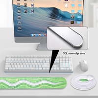 Tapis de souris pour clavier PC en forme de serpent anime personnalisé, design antidérapant en silicone transparent, repose-poignets en gel pour jeux, utilisation au bureau