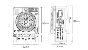 Nuevo interruptor de temporizador mecánico de minuto Manual TB388 Original, relé de tiempo duradero 220V - Product Image 2