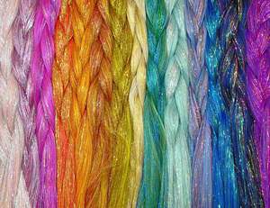 ผมถักเปียสังเคราะห์แบบถักจัมโบ้ผสมกับแวววาวแวววาวแวววาวแวววาวสีรุ้งแวววาว - Product Image 2