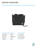 Automate programmable industriel d'occasion 6ES7340-1AH02-0AE0, tension de fonctionnement 5V, interface P-Bus pour systèmes de contrôle industriel